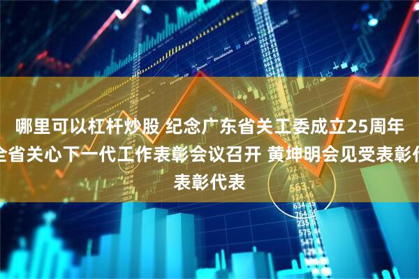 哪里可以杠杆炒股 纪念广东省关工委成立25周年暨全省关心下一代工作表彰会议召开 黄坤明会见受表彰代表